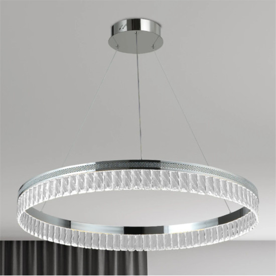 LUSTRA LED PAVO ALB 80W/5600LM 2700K-6500K 500X1200MM CU TELECOMANDA