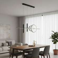 Lustra led maro cu telecomanda CAELI 82W/4000LM 2700K-6500K