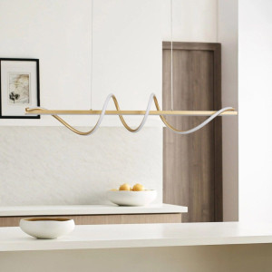 Lustra led aurie LEONIS 75W/3800LM 2700K-6500K