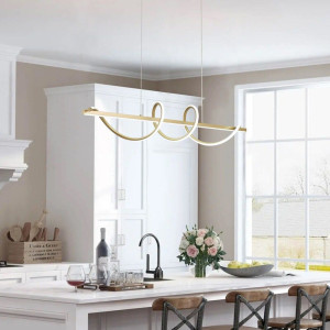 Lustra led aurie LEONIS 75W/3800LM 2700K-6500K