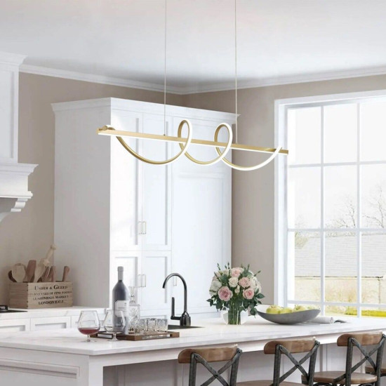 Lustra led aurie LEONIS 75W/3800LM 2700K-6500K