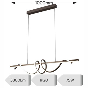 Lustra led maro LEONIS 75W/3800LM 2700K-6500K