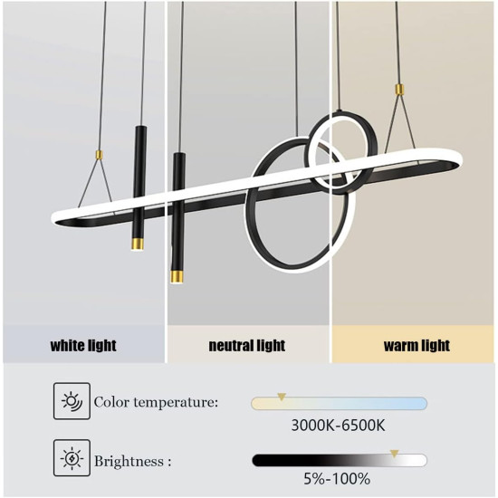 Lustra led cu telecomanda APODIS 116W/5500LM 2700K-6500K