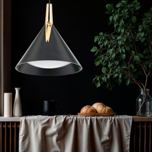 Lustra led Sirius cafenie 8W/630LM 3000K-6500K