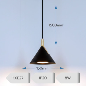 Lustra led Sirius cafenie 8W/630LM 3000K-6500K
