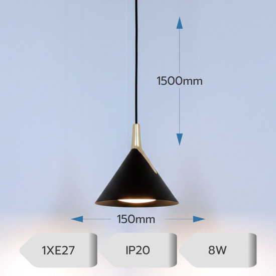 Lustra led Sirius cafenie 8W/630LM 3000K-6500K
