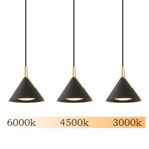 Lustra led Gemini cafenie 24W/1900LM 3000K-6500K