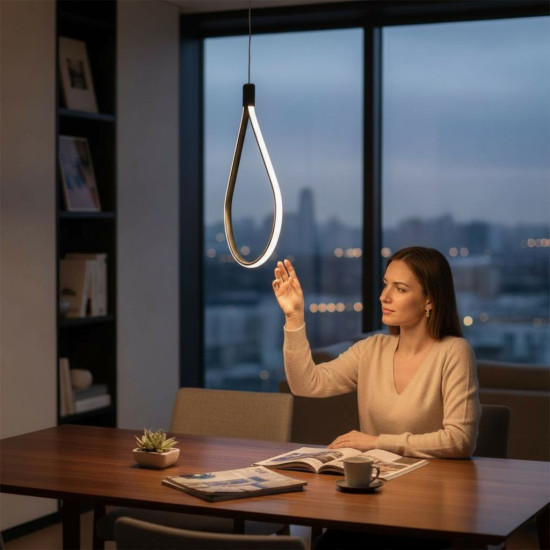 CANDELABRU LED TREND NEGRU 24W/1920lm 3000K-6500K