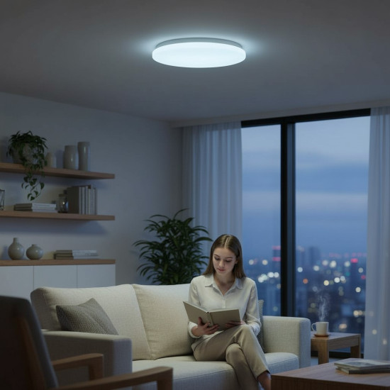 Plafoniera LED Milky fi280 13W=75W, 6400K, lumina rece