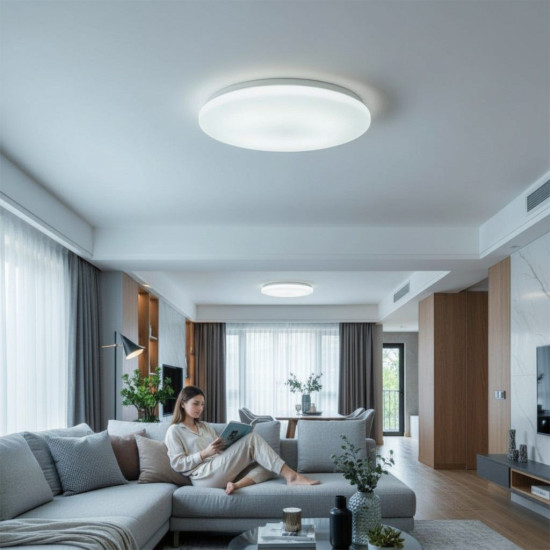 Plafoniera LED Milky fi280 13W=75W, 6400K, lumina rece