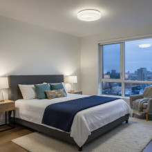 Plafoniera LED Flower, 260x35mm, 13W=75W, 6400K, lumina rece