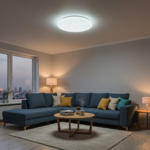 Plafoniera LED Flower  fi300 18W=120W, 6500K, lumina rece