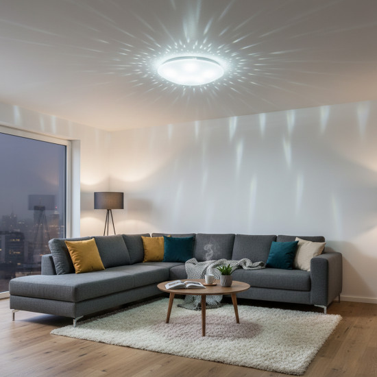 Plafoniera LED Star  fi230 13W=75W, 6500K, lumina rece