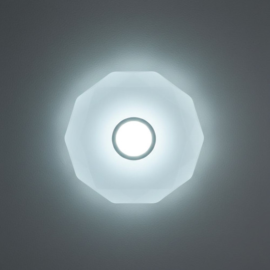 Plafoniera LED diamant cu inel decorativ, Ø400, 24W, 1680Lm, 6500k