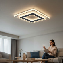 PLAFONIERA LED SINOPE  76W/5450LM 3000K/4000K/6500K 400X400X50MM