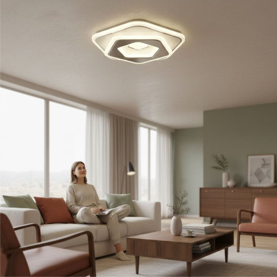 PLAFONIERA LED EUPORIE 45W 2900LM 3000K/4000K/6500K 240X55MM