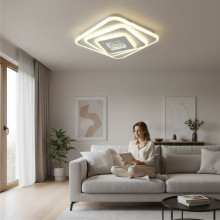 Plafoniera LED Naiad 96W, 400x400x55mm, 6100lm, 3000k/4000k/6500k Plafoniera LED Naiad 96W, 400x400x55mm, 6100lm, 3000k/4000k/6500k