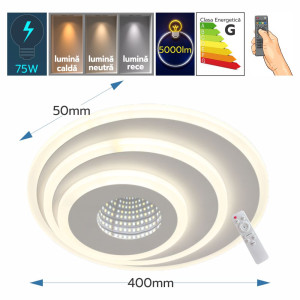 Plafoniera Led Albiorix 75W/5000lm 3000k/4000k/6500k