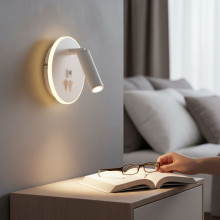 Aplica LED alba cu spot 10w 430lm 3000k-4000k-6500k 140mm*140mm*68mm