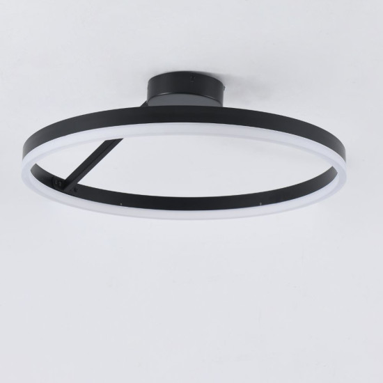 PLAFONIERA LED AQUILA NEGRU 40W/2400LM 3 CULORI 500MM PLAFONIERA LED AQUILA NEGRU 40W/2400LM 3 CULORI 500MM