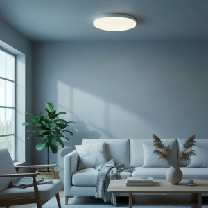 Plafoniera led ECO IP40 Rotunda Alba Fi370, 35W, 6500K, lumina rece