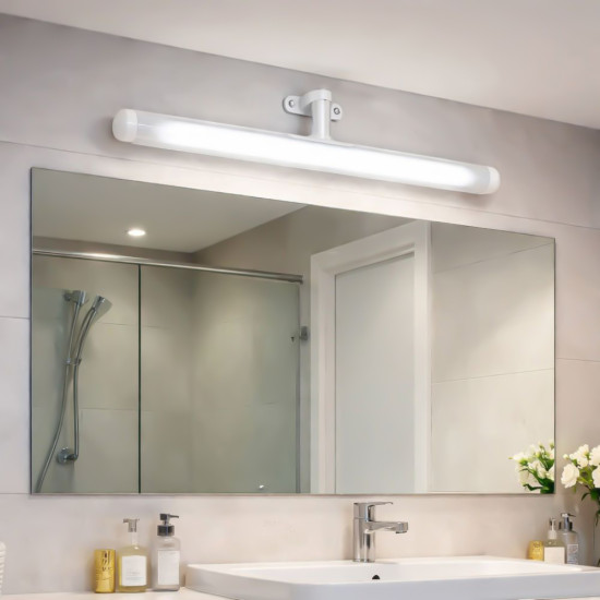 Corp LED baie alb, 6W, 6500K, lumina rece, cu protectie IP44, 400mm