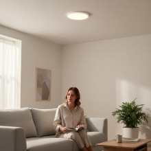 Plafoniera led VERSA IP40 Rama Alba Fi400, 32W, 3000-6500K