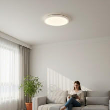 Plafoniera led VERSA IP40 Rama Alba Fi500, 40W, 3000-6500K