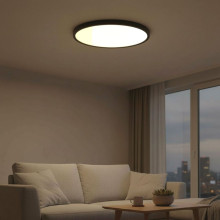 Plafoniera led VERSA IP40 Rama Neagra Fi400, 32W, 3000-6500K