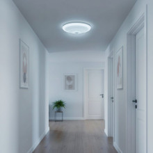 Plafoniera Led cu senzor de miscare reglabil  Ø290x95mm, 18W=115W, 6500K, lumina rece