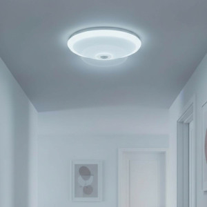 Plafoniera Led cu senzor de miscare reglabil  Ø290x95mm, 18W=115W, 6500K, lumina rece