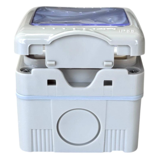 Priza Modulara Simpla cu capac, Antigron, 16A, IP55