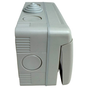 Priza Modulara Dubla cu capac, Antigron, 16A, IP55