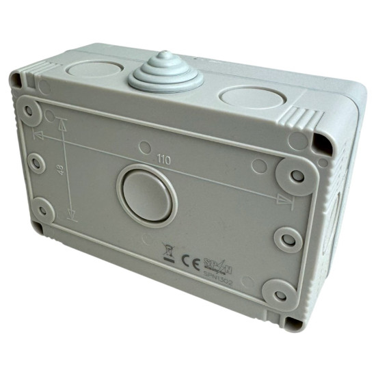 Priza Modulara Dubla cu capac, Antigron, 16A, IP55