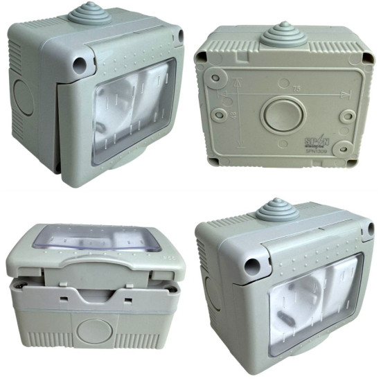 Mod Intrerupator cu priza si capac AG IP55