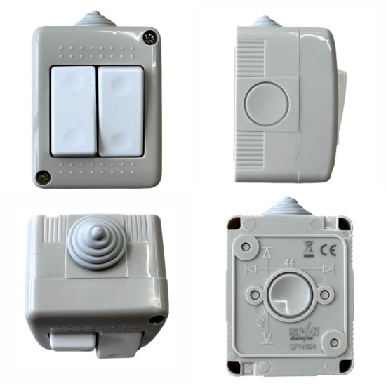 Mod Intrerupator Dublu Fara Capac AG IP20