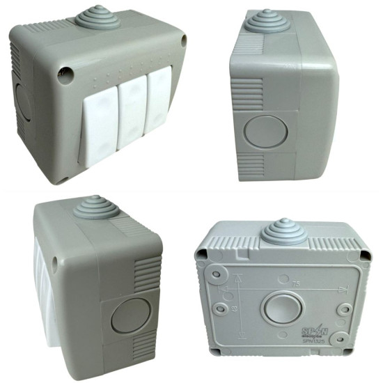 Mod Intrerupator Triplu Fara Capac AG IP20