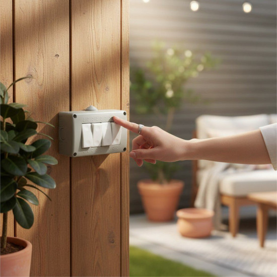 Mod Intrerupator Cvadruplu Fara Capac AG IP20