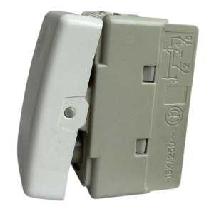 Mod Intrerupator modular cap cruce ,alb - 1 modul