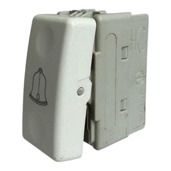 Mod Intrerupator modular sonerie ,alb - 1 modul