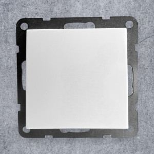 Intrerupator Simplu Spin Top, Alb