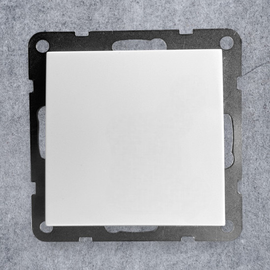 Intrerupator Simplu Spin Top, Alb