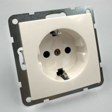 Priza Simpla 2P+E, Spin Top, Alba