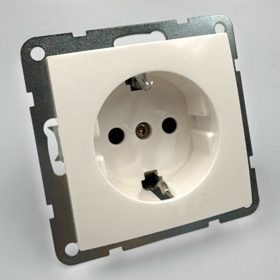 Priza Simpla 2P+E, Spin Top, Alba