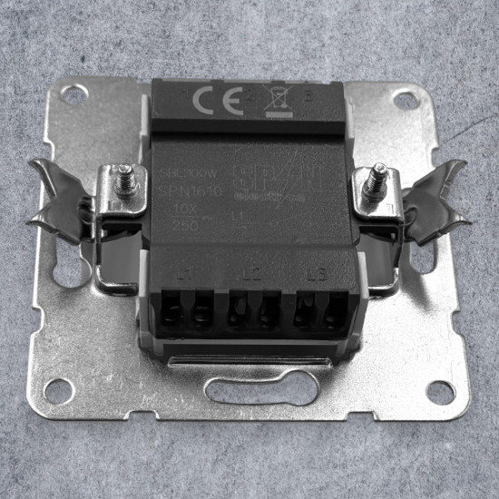 Intrerupator Simplu Spin Top, Alb