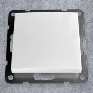 Intrerupator Simplu Spin Top, Alb