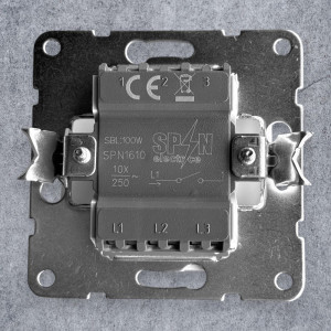 Intrerupator Simplu Spin Top, Alb