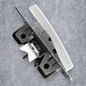 Intrerupator Simplu Spin Top, Alb