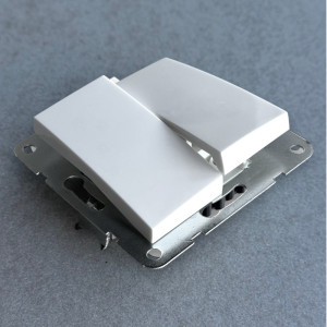 Intrerupator Dublu Spin Top, Alb