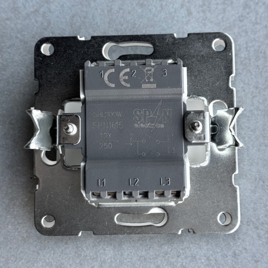 Intrerupator Dublu Spin Top, Alb